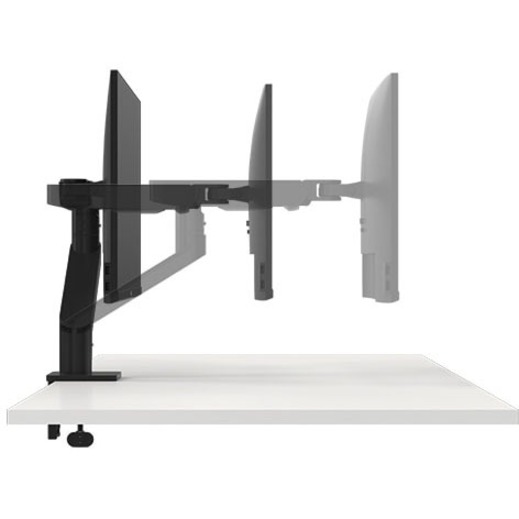 Dell Desk Mount for Monitor, LCD Display - Black - Thumbnail 2