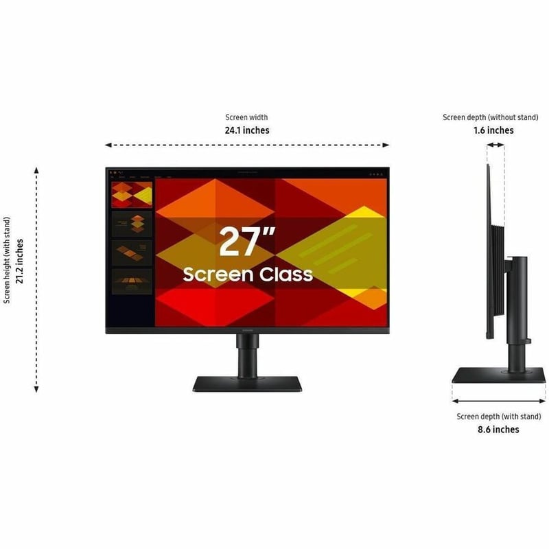 27IN S40GD FHD 100 HZ MONITOR IPS HAS DP HDMI USB HUB 3YR TAA - Thumbnail 2