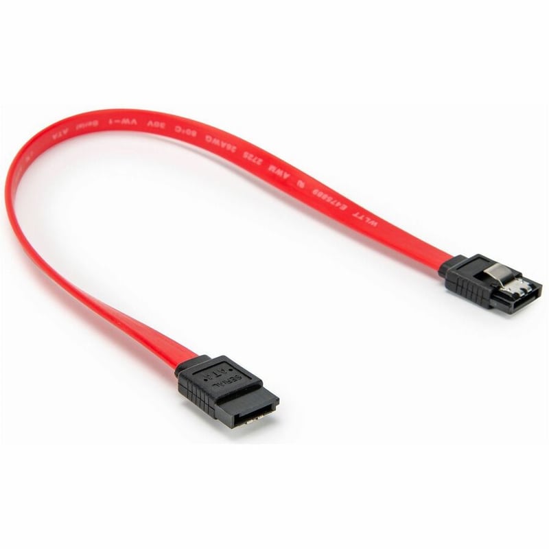 12IN LATCHING SATA CONNECTORS 7-PIN DATA RECEPTACLES - M/M - RED - Thumbnail 4