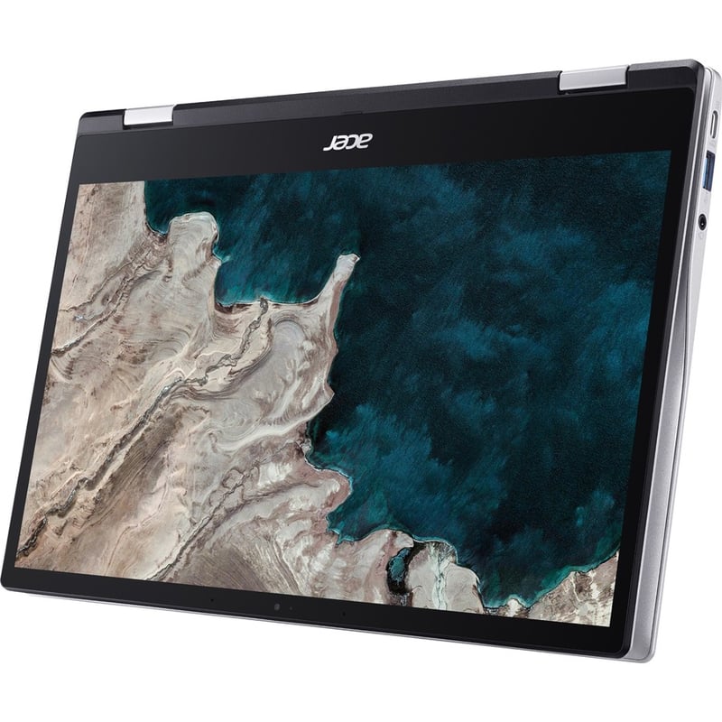 Acer Chromebook Spin 513 CP513-1H CP513-1H-S60F 13.3" Touchscreen Convertible 2 in 1 Chromebook - Full HD - 1920 x 1080 - Qualcomm Kryo 468 Octa-core (8 Core) 2.10 GHz - 4 GB Total RAM - 64 GB Flash Memory - Pure Silver - Thumbnail 3