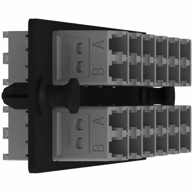 Panduit Opticom Keyed K-Intl Gray FAP, OM4, 12 LC Duplex - Thumbnail 3