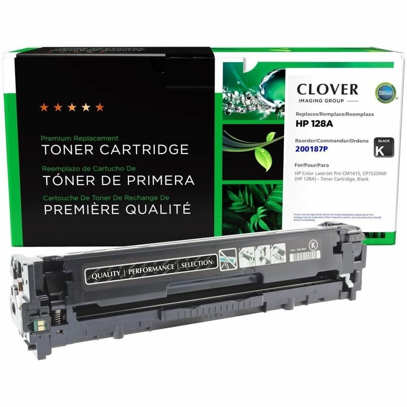 Clover Imaging Remanufactured Black Toner Cartridge for HP 128A (CE320A) - Thumbnail 1