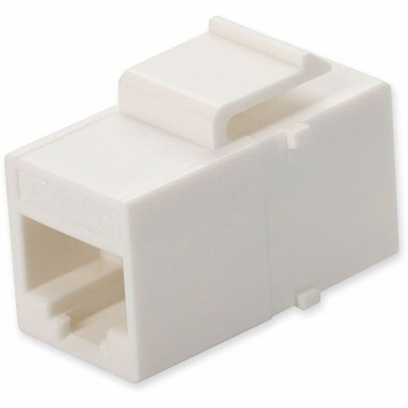 RJ-45 F/F CONNECTOR CAT6 RJ-45 WHITE INLINE COUPLER - Thumbnail 5