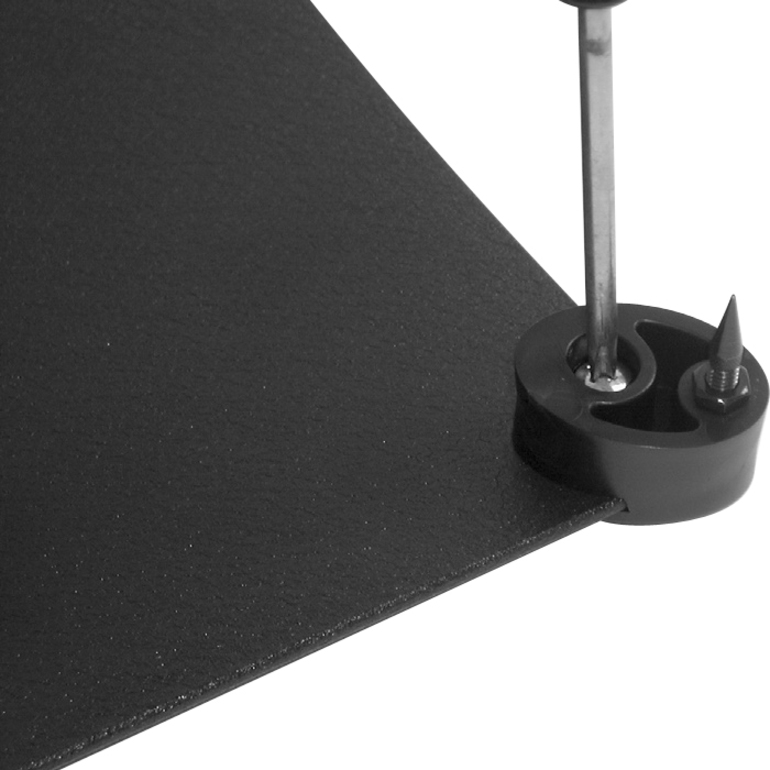 Sanus Steel Series Center Channel Speaker Stand - 22in Height - Steel - Black - Thumbnail 4