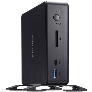 Shuttle XPC nano NC10U Desktop Computer - Intel Celeron 4205U Dual-core (2 Core) 1.80 GHz - 8 GB RAM DDR4 SDRAM - Black - Thumbnail 1