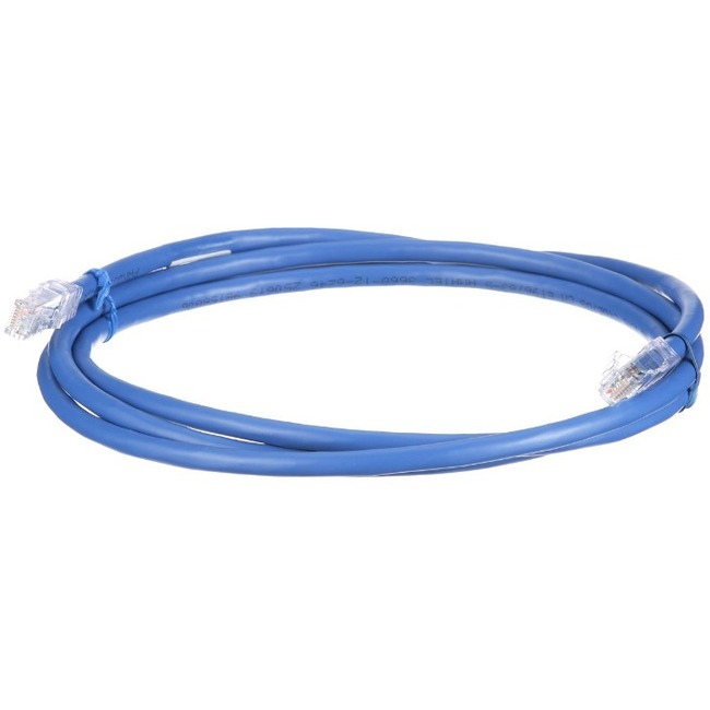 PanNet Cat 6A 24 AWG UTP Copper Patch Cord, 20 ft, Blue - Thumbnail 1