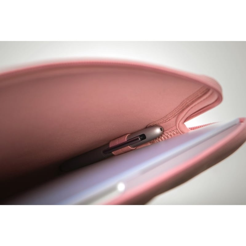 Moshi Pluma Laptop Sleeve for MacBook 13 - Carnation Pink Ultra-thin Neoprene Fabric with Water-resistant Outer - Thumbnail 5
