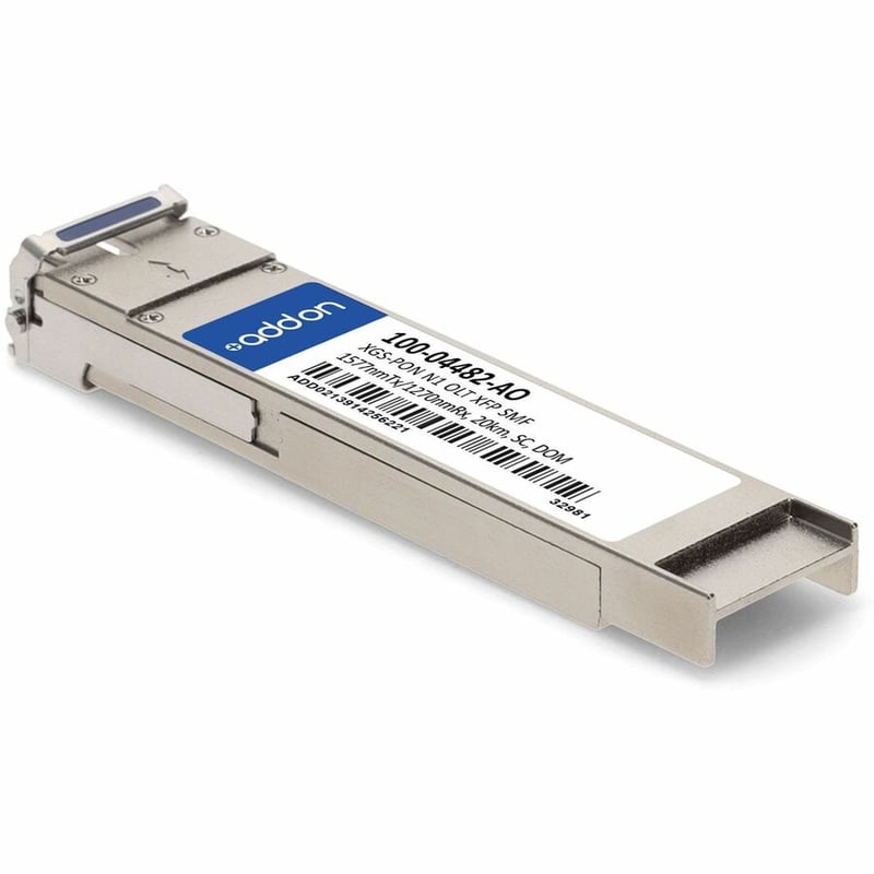 AddOn Calix&reg; 100-04482 Compatible TAA 10GBs XGS-PON OLT XFP Transceiver with Burst Mode (SMF, 1577nmTx/1270nmRx, SC, N1, DOM) - Thumbnail 2