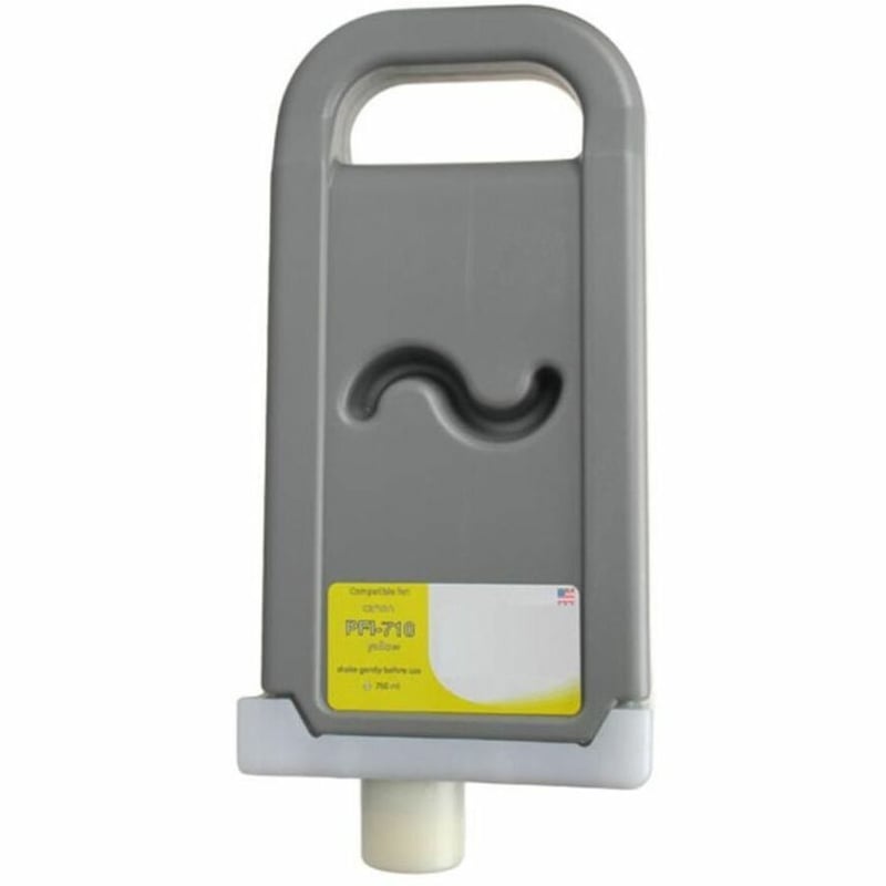 WF Non-OEM New Yellow Wide Format Ink Cartridge for Canon PFI-710 (2357C001) - Thumbnail 1