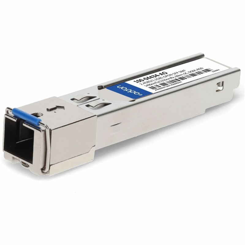 AddOn Calix® 100-04434 Compatible TAA 2.4Gbs/1.2Gbs-C+ SFP Transceiver (SMF, 1490nmTx/1310nmRx, 60km, SC, DOM, -40 to 85C) - Thumbnail 1