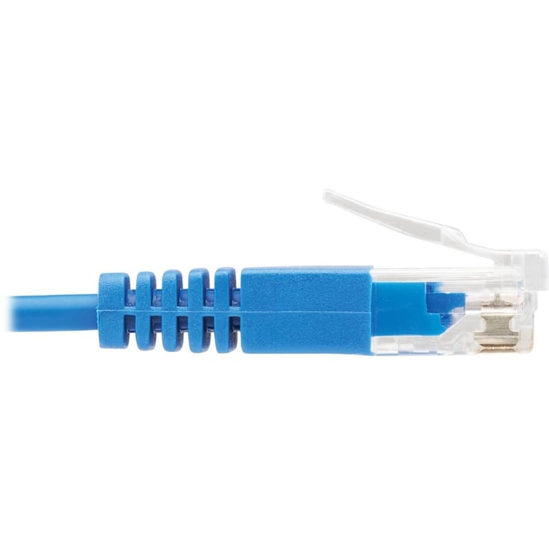Eaton Tripp Lite Series Cat6a 10G Molded Ultra-Slim UTP Ethernet Cable (RJ45 M/M), Blue, 5 ft. (1.52 m) - Thumbnail 4