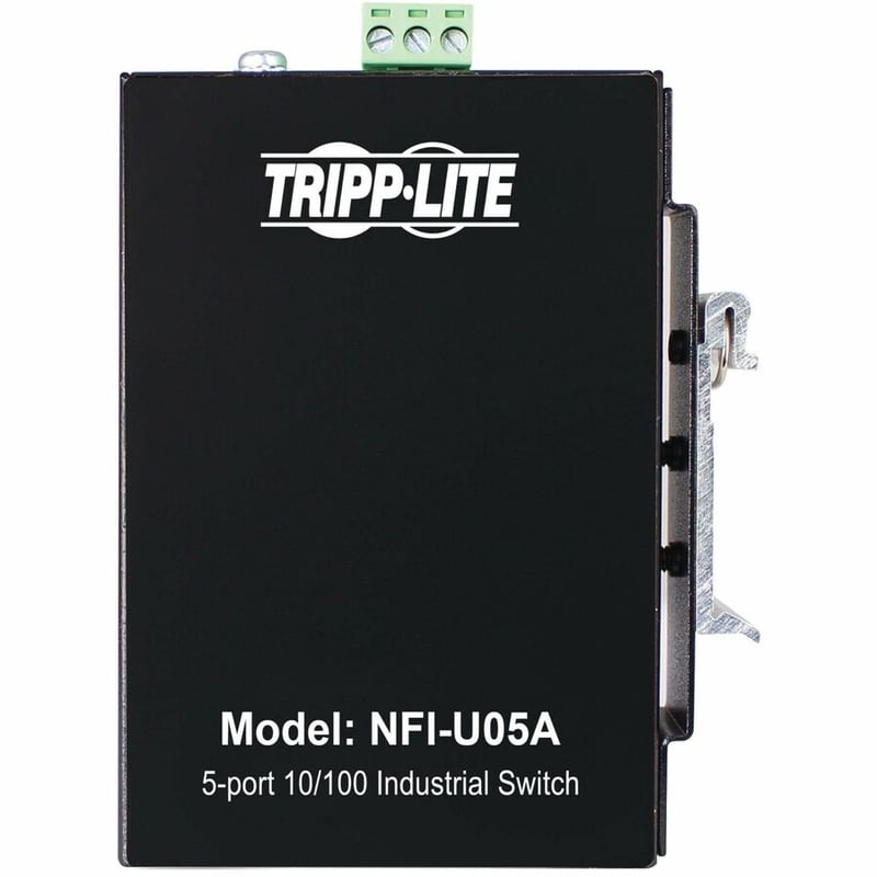 Tripp Lite by Eaton 5-Port Unmanaged Industrial Ethernet Switch - 10/100 Mbps, Ruggedized, -40 to 75C, EIP QoS, DIN/Wall Mount - TAA Compliant - Thumbnail 2