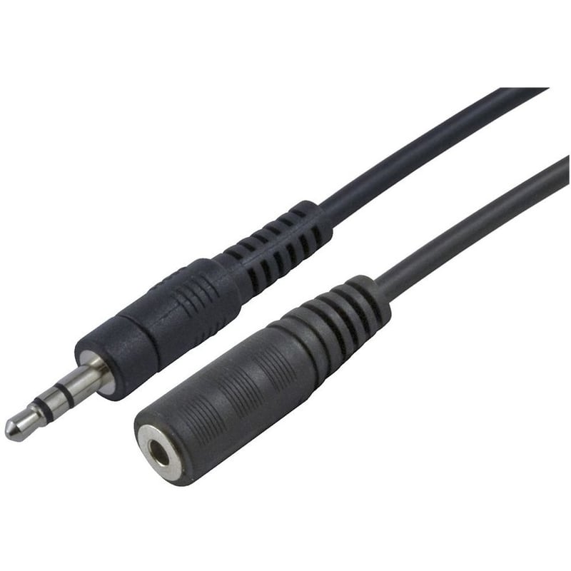 4XEM 3FT 3.5MM Stereo Mini Jack M/F Headphone Extension Cable - Thumbnail 1