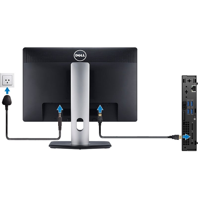 Dell OptiPlex 5000 Desktop Computer - Intel Core i5 12th Gen i5-12500T Hexa-core (6 Core) 2 GHz - 16 GB RAM DDR4 SDRAM - 256 GB M.2 PCI Express NVMe 3.0 x4 SSD - Micro PC - Black