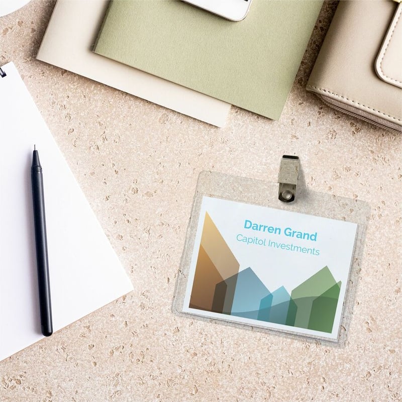 Avery® Name Badges with Clips, 3" x 4" , 100 Badges (74541) - Thumbnail 5