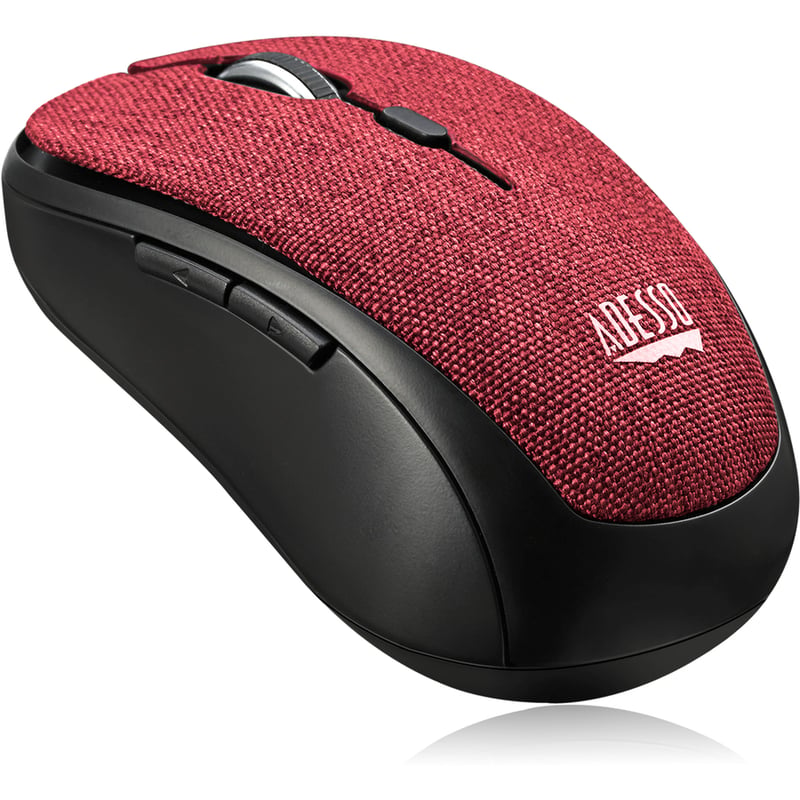 Adesso iMouse S80R - Wireless Fabric Optical Mini Mouse (Red) - Thumbnail 4