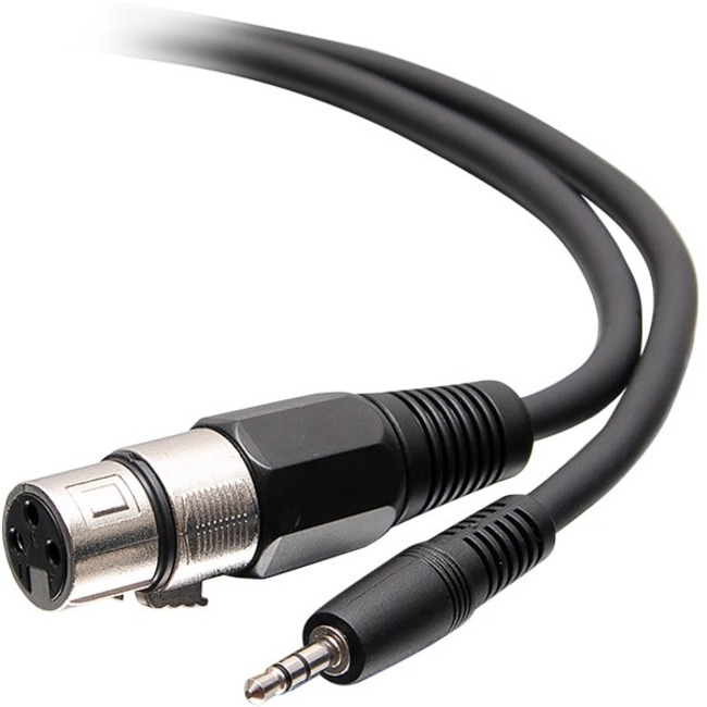 C2G 6ft 3-Pin XLR to TRS 1/8" 3.5mm AUX Audio Cable - M/F - Thumbnail 1
