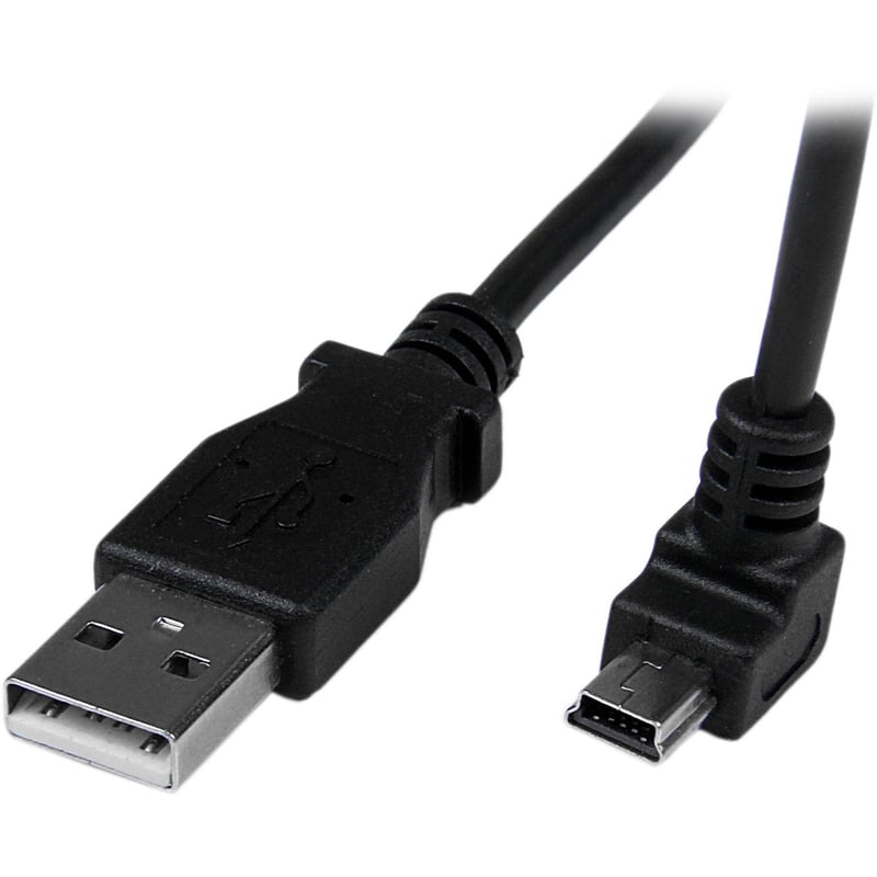 StarTech.com 2m Mini USB Cable - A to Down Angle Mini B - Thumbnail 1