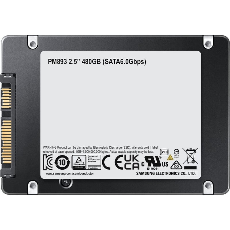 Samsung PM893 480 GB Solid State Drive - 2.5" Internal - SATA (SATA/600) - Thumbnail 5