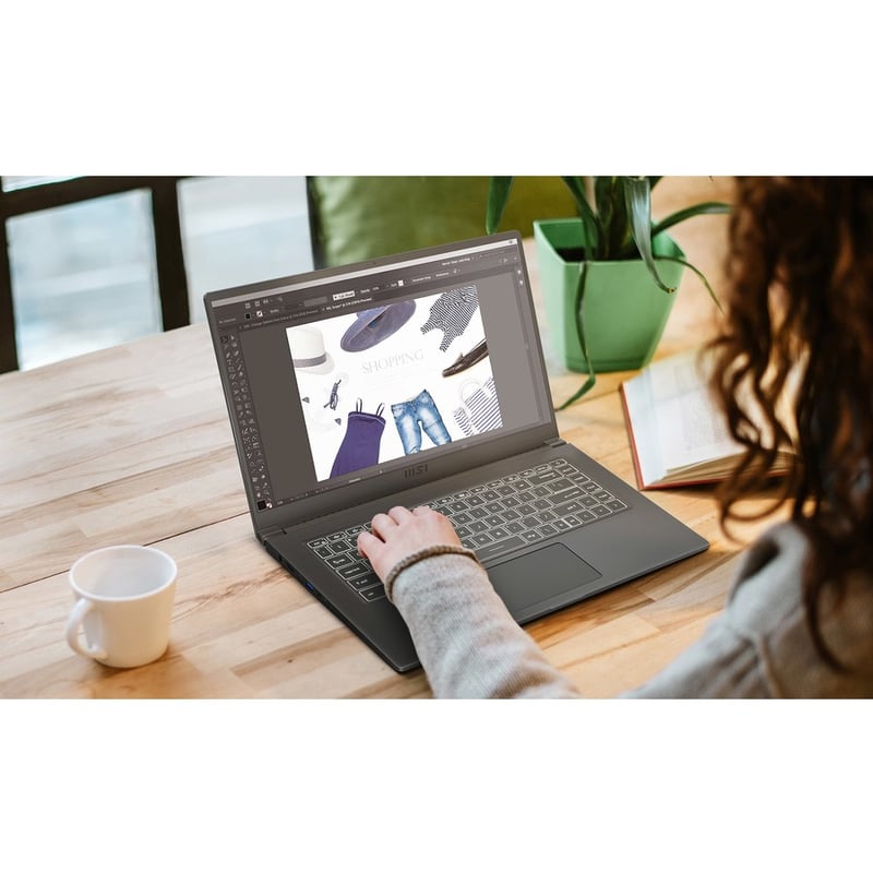 MSI Modern 15 Modern 15 A11MU-653 15.6" Rugged Ultrabook - Full HD - 1920 x 1080 - Intel Core i7 11th Gen i7-1195G7 2.90 GHz - 8 GB Total RAM - 512 GB SSD - Carbon Gray - Thumbnail 5