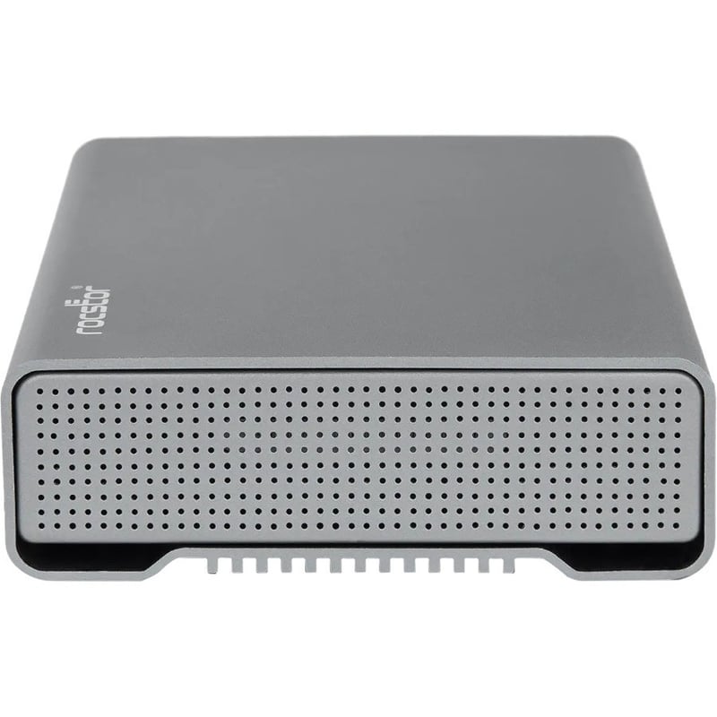 Rocstor Rocpro D90 4 TB Desktop Rugged Hard Drive - 3.5" External - SATA (SATA/600) - Aluminum Gray - Thumbnail 3