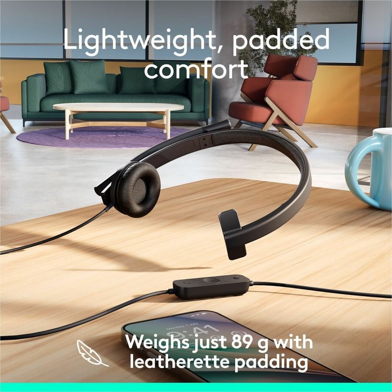 USB-A HEADSET MONO H570E TEAMS - Thumbnail 4