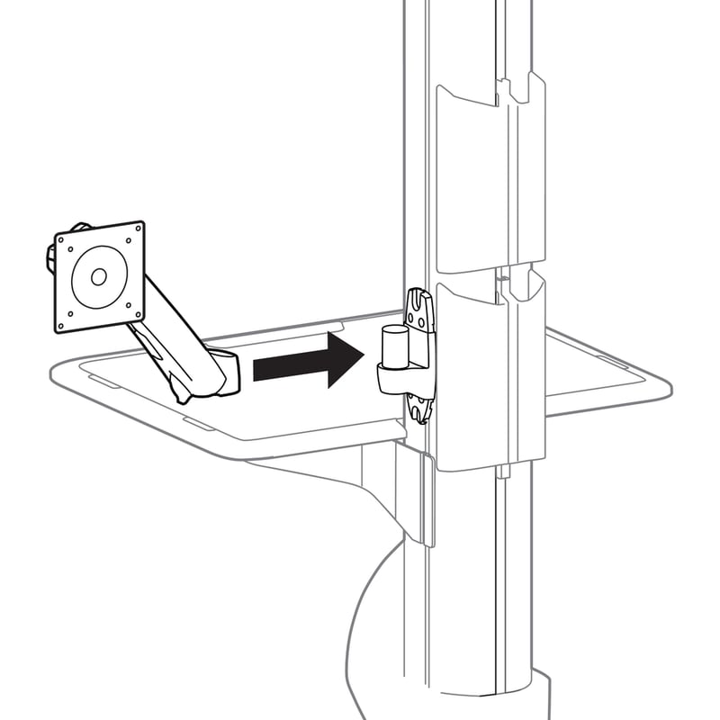 Ergotron Mounting Bracket for Mounting Arm - Thumbnail 2