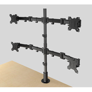 Middle Atlantic Desk Mount for LCD Monitor - Black - Thumbnail 2