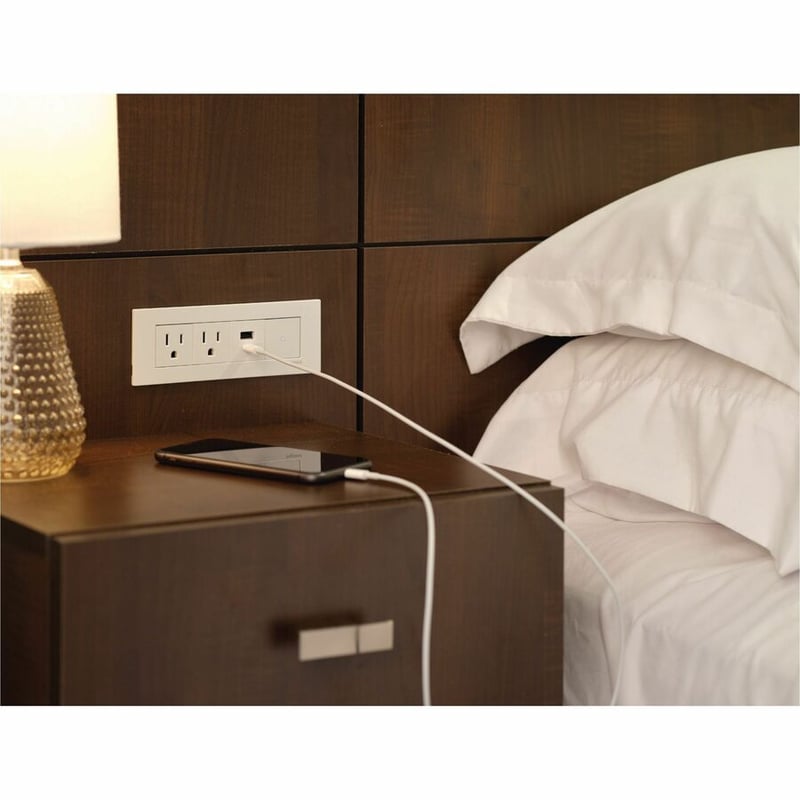 DASH FPC 2OL,1 USB A/C,WHITE