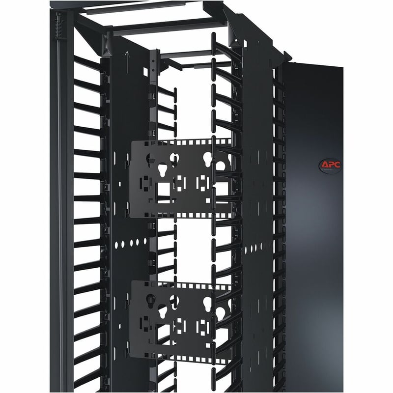APC NetShelter Cable Management, Connector Accessory Bracket, for 12" Wide double-sided Vertical Cable Manager, Set of 2 - Thumbnail 3