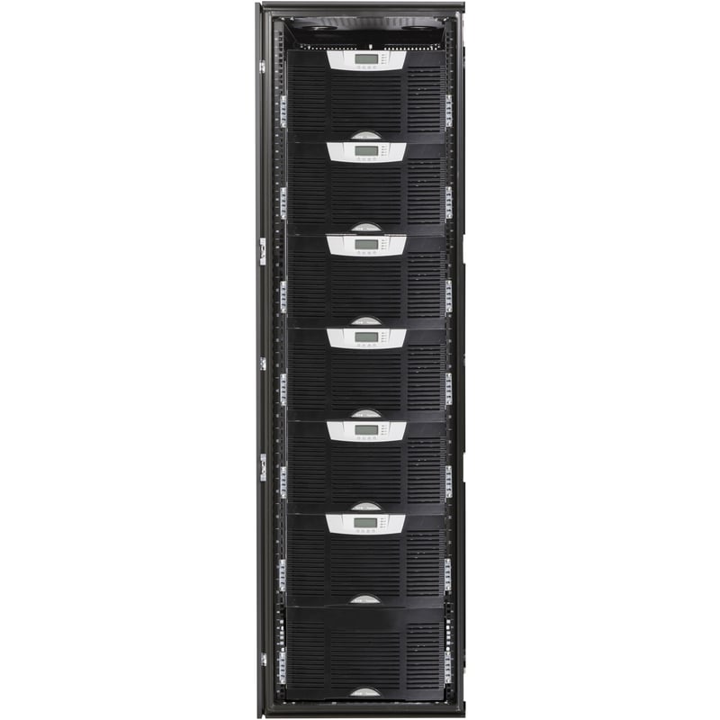 Eaton BladeUPS, 24 kVA, 24 kW, 208Y/120V, 72A, Black, Fixed connection, 840 watts, 2864 BTU/hr (HE mode), 2400 watts, 8188 BTU/hr (Normal mode), (1) available, 1 slot filled with Network Card
