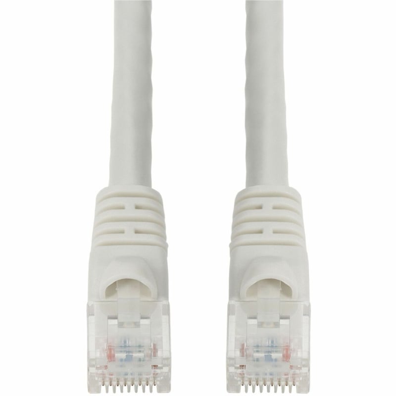 AddOn 5-Pack 3ft White CAT 6 PVC Ethernet Cable Snagless Bubble Boot RJ-45 M/M Bulk Bag Packaged, No Twist Ties - Thumbnail 1
