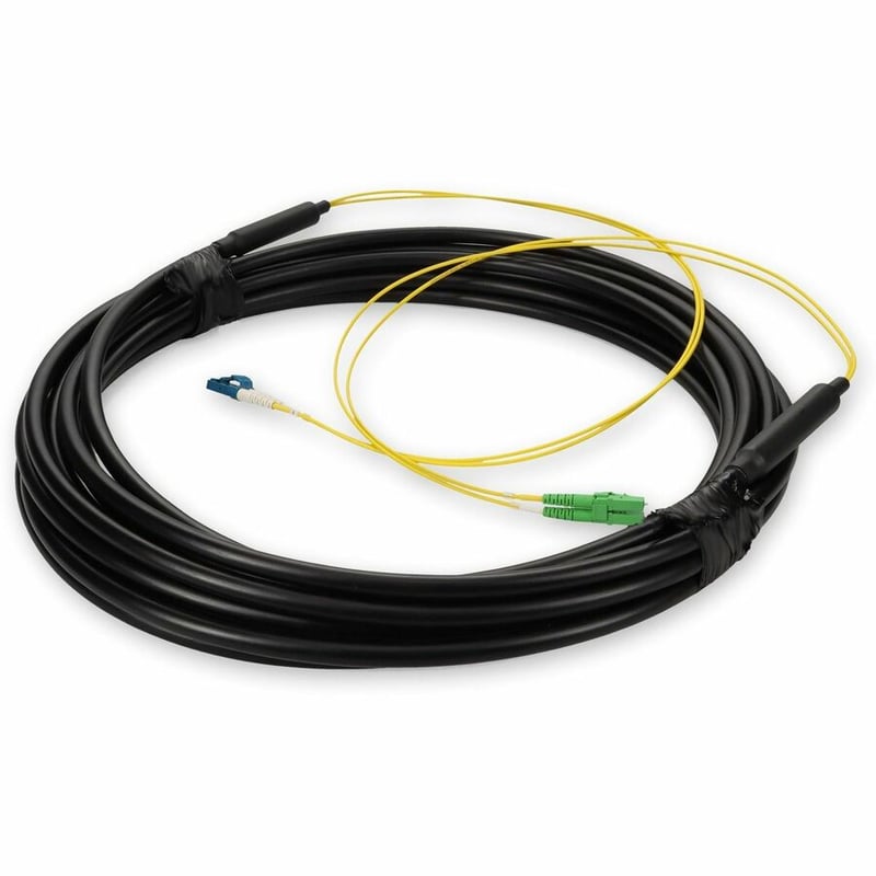 AddOn 1m ALC to LC Black OS2 Simplex OFNR (Riser-Rated) SMF Fiber Outdoor Patch Cable - Thumbnail 5