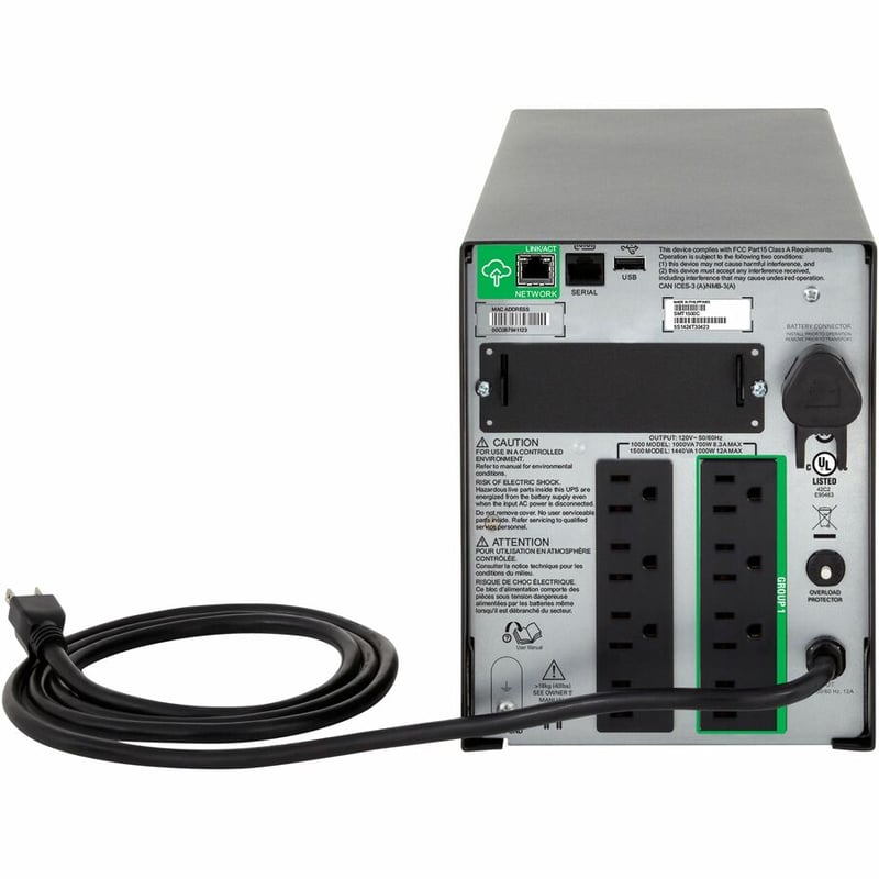 APC by Schneider Electric SMT1000CUS 1000VA Rack/Tower UPS - Thumbnail 2