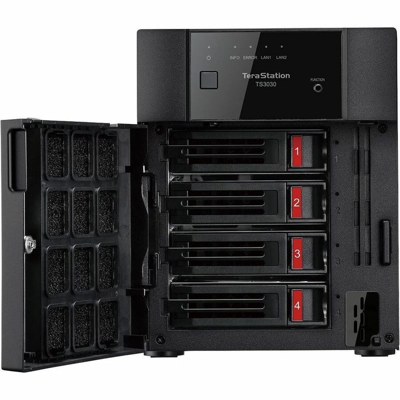 TERASTATION 3430DN 4TB 2X2TB HD NAS 2 OPEN BAYS 2.5GBE RAID ISCSI - Thumbnail 2