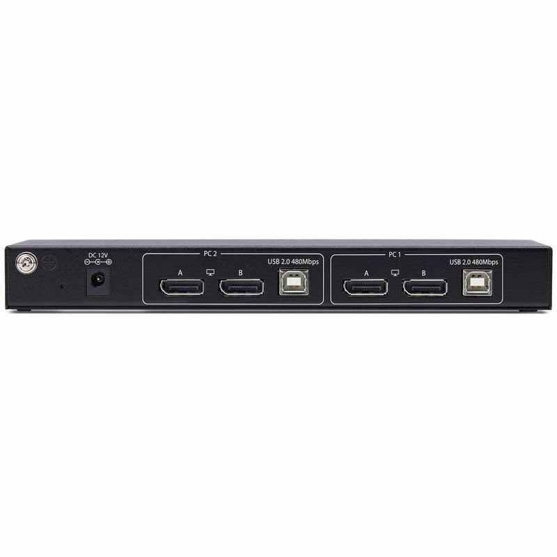 2-PORT DUAL-MONITOR DP KVM DUAL-VIEW VIDEO MATRIX 4K 60HZ - Thumbnail 3
