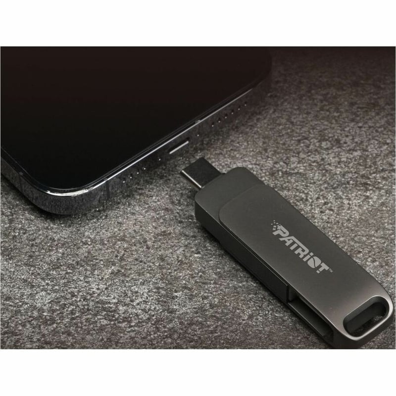 PATRIOT RAGE R550 256GB USB 3.2 GEN 1 SWING TYPE-A+C DARK SHADOW - Thumbnail 3