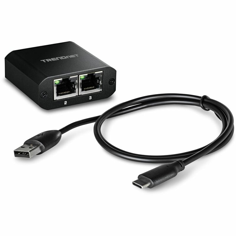 2-PORT GIGABIT SPLITTER WITH US 2-PORT GIGABIT SPLITTER WITH USB TY - Thumbnail 2
