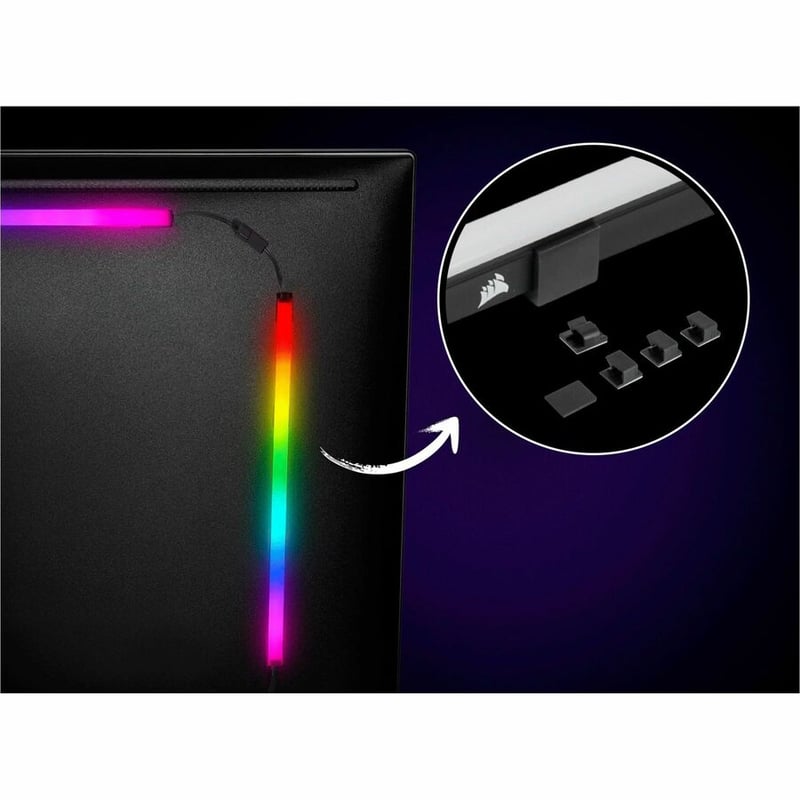 Corsair iCUE LS100 Smart Lighting Strip Expansion Kit 450mm - Thumbnail 3