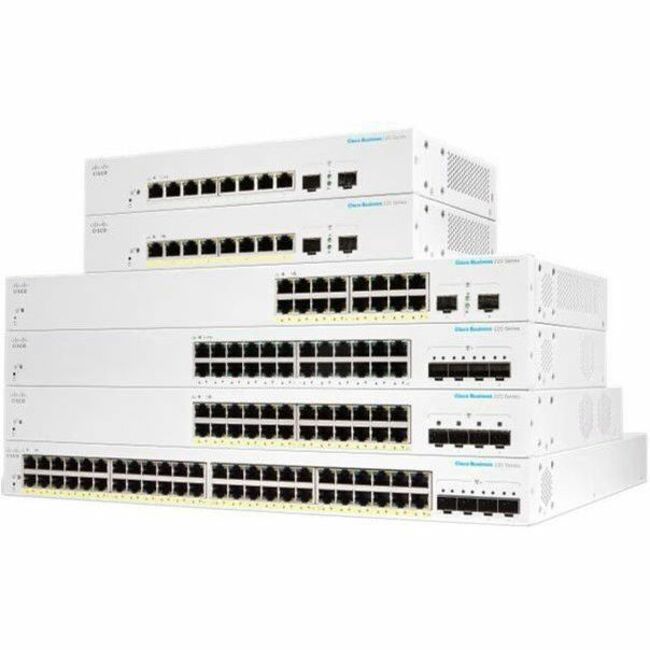 CBS220 SMART 48-PORT GE, POE, 4X10G SFP+ REMANUFACTURED