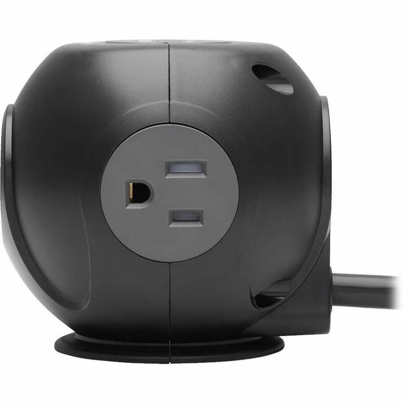 Tripp Lite by Eaton Safe-IT 3-Outlet Spherical Surge Protector 5-15R Outlets 4 USB Charging Ports 8 ft. (2.4 m) Cord Antimicrobial Protection - Thumbnail 4
