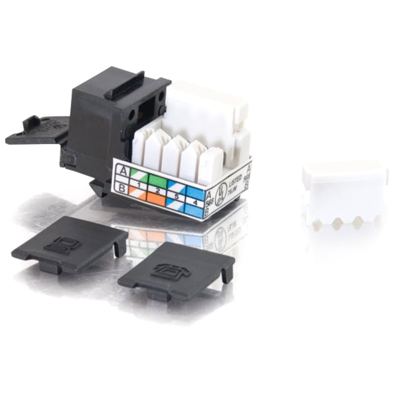 CAT5E 90 KEYSTONE JACK BLK - Thumbnail 3