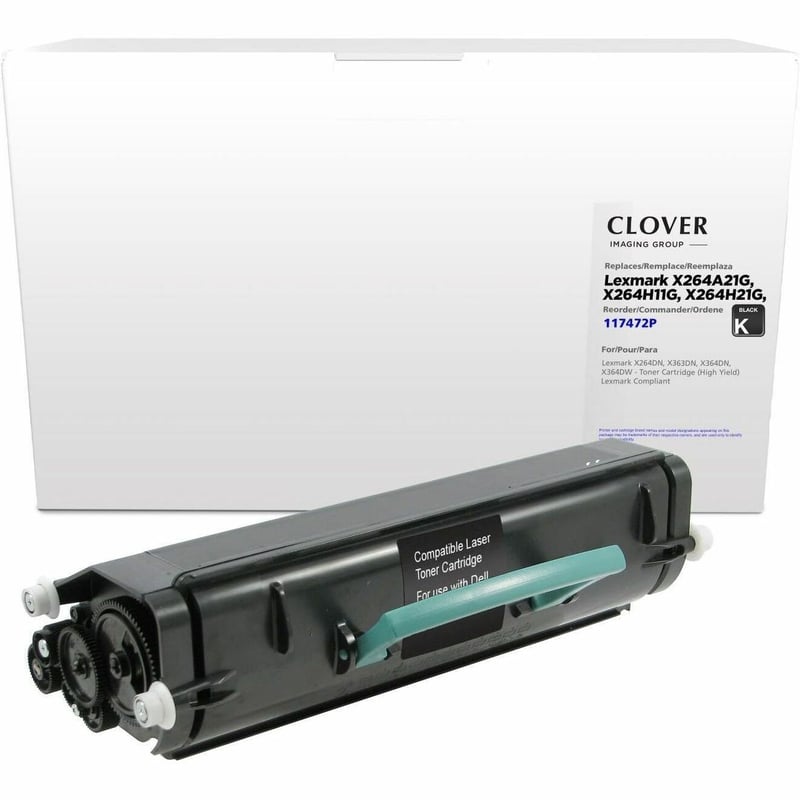 Clover Imaging Remanufactured High Yield Toner Cartridge for Lexmark X264/X363/X364 - Thumbnail 1