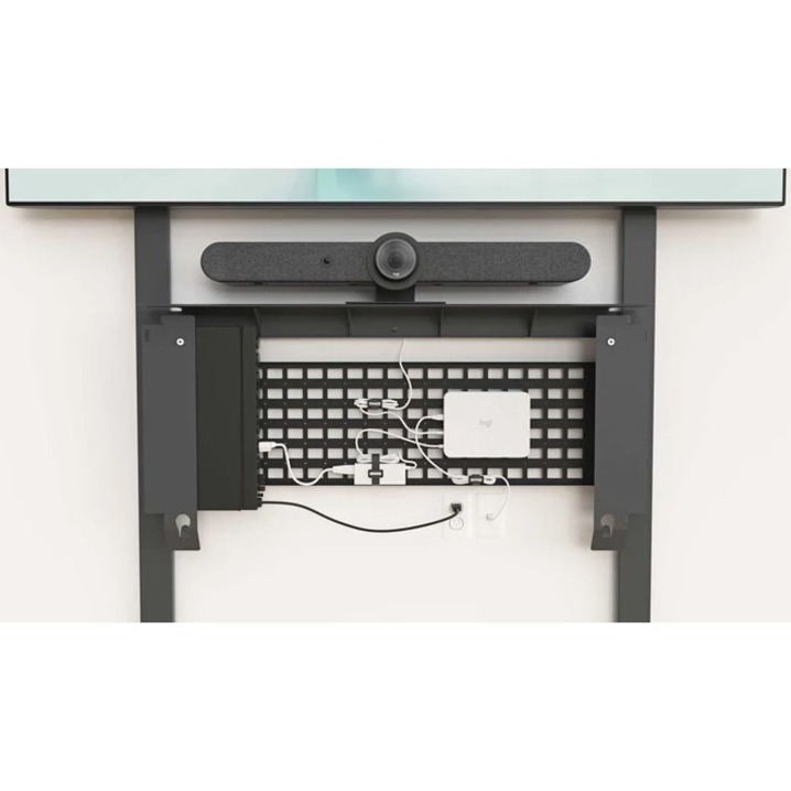 Heckler Design Mounting Shelf for A/V Equipment, Camera, Rackmount Equipment, Power Distribution Unit, Mini PC, Wall Mount - Honey - Thumbnail 2