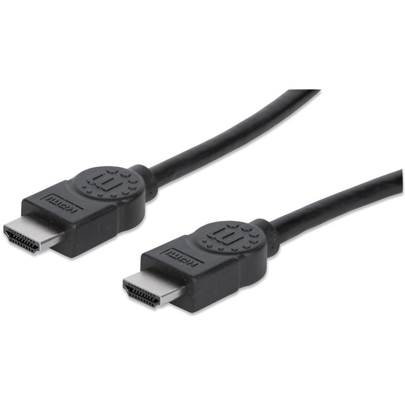 Manhattan HDMI Male to Male High Speed Shielded Cable with Ethernet, 6.6', Black - Thumbnail 4
