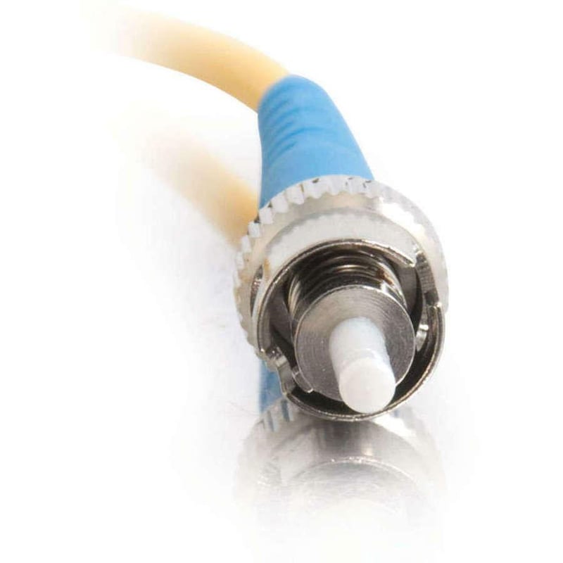 C2G-1m ST-ST 9/125 OS1 Simplex Singlemode PVC Fiber Optic Cable - Yellow - Thumbnail 3