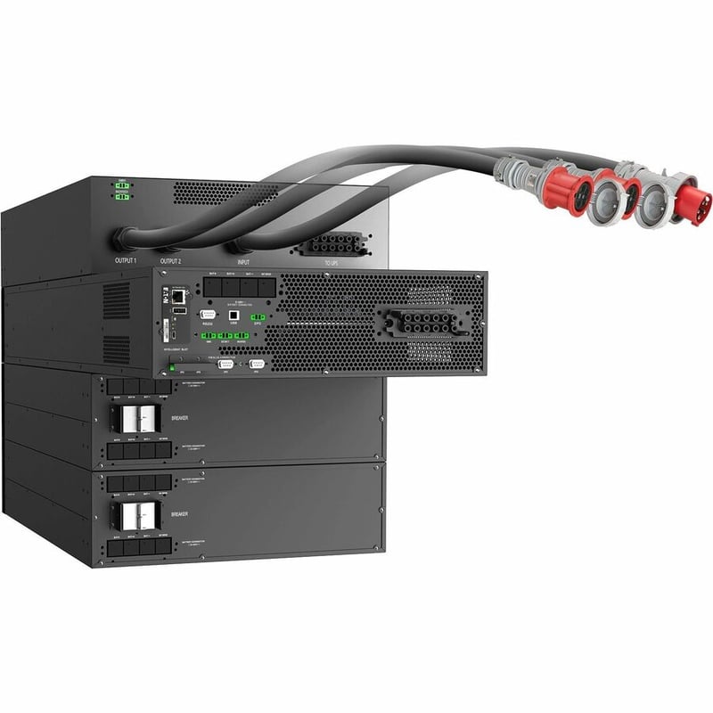 Eaton 13kW 208V 3-PH UPS with input and output connectorized cables and Network-M3 card - Thumbnail 2