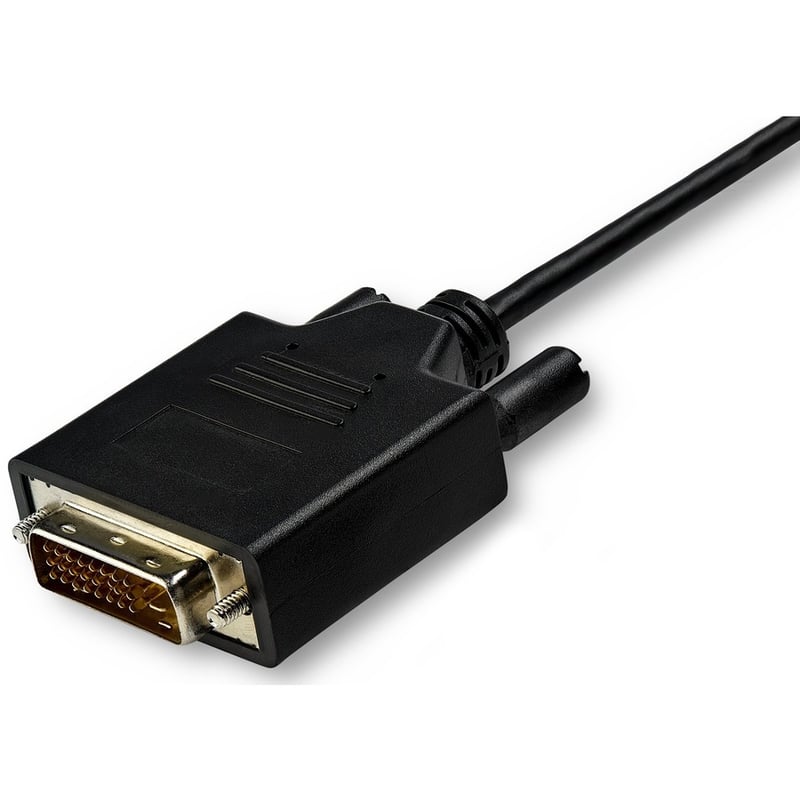 StarTech.com 10ft (3m) USB C to DVI Cable - 1080p USB Type-C to DVI-Digital Video Display Adapter Monitor Cable - Works w/ Thunderbolt 3 - Thumbnail 2