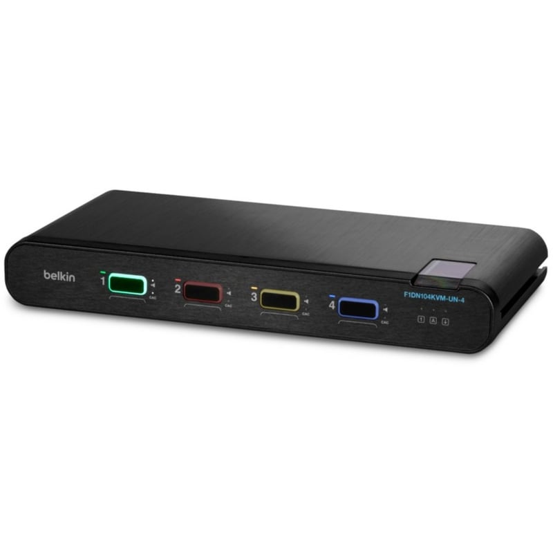 Belkin 2nd Gen Secure KVM Switch, 4-Port Single Head w/ CAC - Thumbnail 3