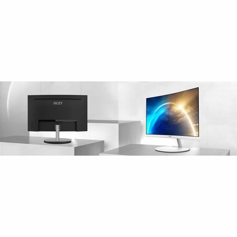 MSI Pro Pro MP241CAW 24" Class Full HD Curved Screen LED Monitor - 16:9 - Matt White - Thumbnail 4
